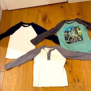 3 boys long sleeve cotton shirts!